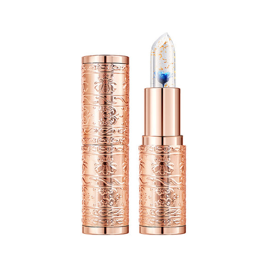 Flower Jelly Color Changing Lipstick With Gold Foil