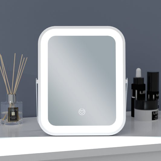 Portable LED Lighted Makeup Mirror Small And Bright