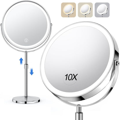 Adjustable Double-Sided Makeup Mirror For Vanity